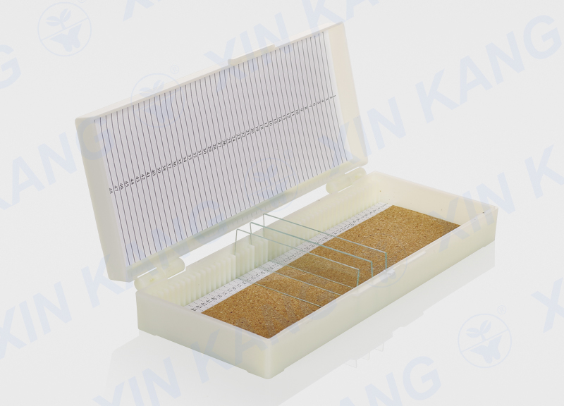 50片 載玻片盒 帶軟木墊